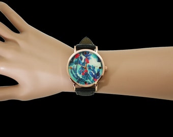 NIMI Colorful Watch with Rosegold Dial