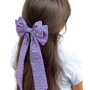 Oversized Hair Bow | Large Hair Bow | Large Hair Clip| Large Floral Hair Bow | Girl Large Bow