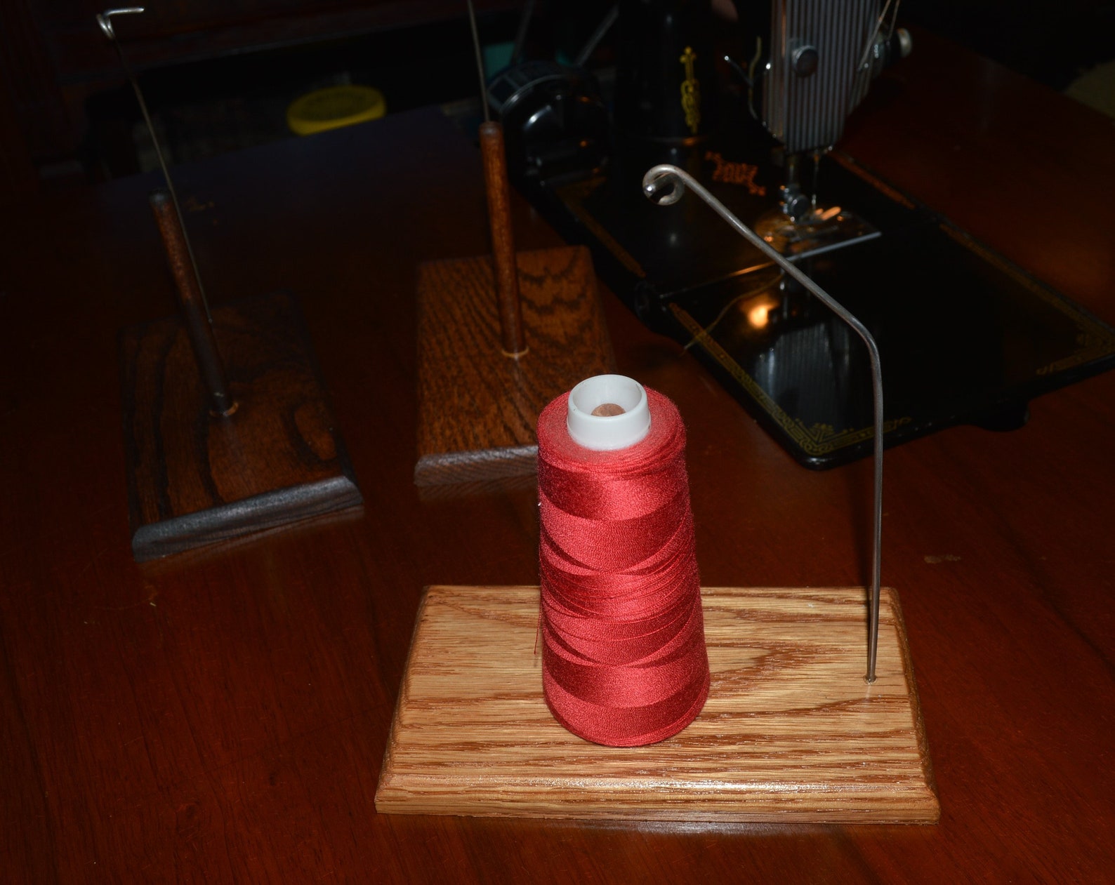 Oak Cone Thread Spool Holder Etsy
