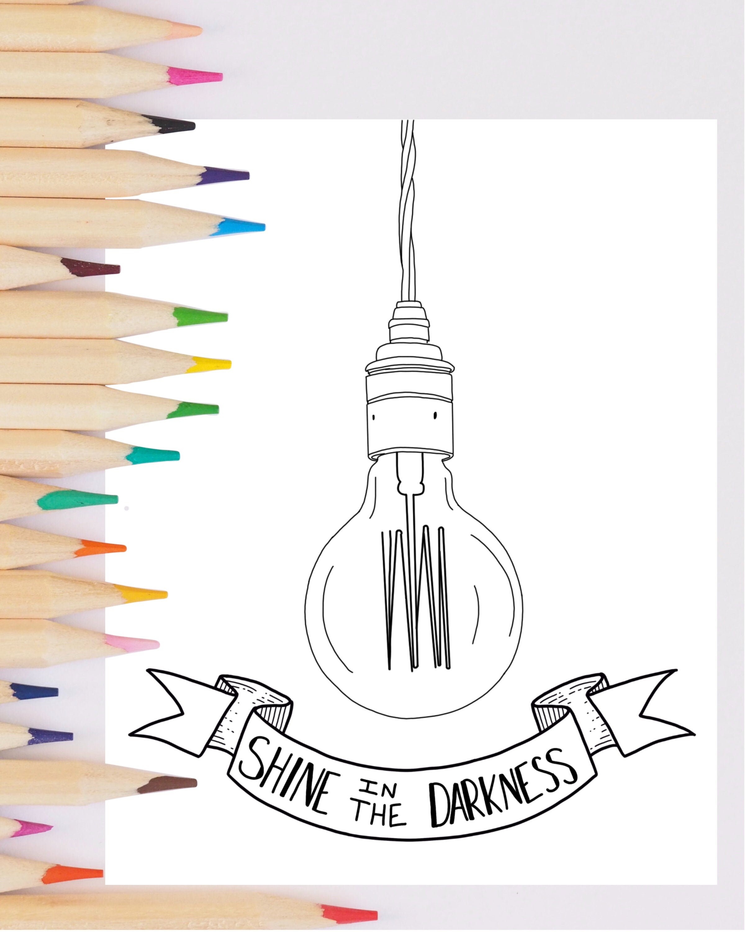 Christian Coloring Page Scripture Coloring Sheet | Etsy