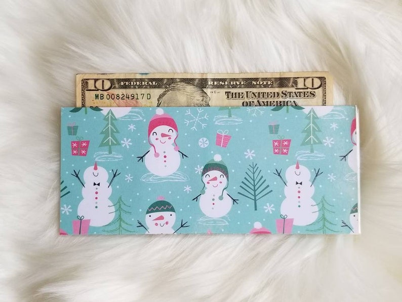 Weihnachts Geld Geschenkkartenhalter Mit 10 Fächern - Überraschungsbox Zum Selberbefüllen (Design B)