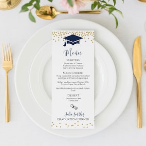 Szablon menu na przyjęcie z okazji ukończenia szkoły, edytowalne menu na zakończenie szkoły, dekoracje na zakończenie szkoły, pomysły na przyjęcie z okazji ukończenia szkoły, menu na kolację z okazji ukończenia szkoły, GG1