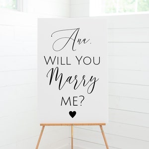Will You Marry Me Sign Template, Proposal Sign, Proposal Photo Props, Engagement Photo Prop, Personalized Proposal Sign, Proposal Ideas, EP1