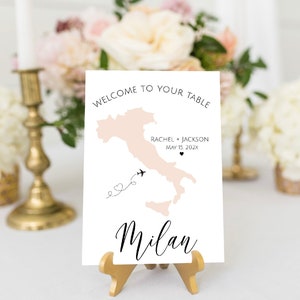 Modello nomi tabella mappa Italia, numeri tabella modificabili Italia, matrimonio a tema viaggio, addio al nubilato italiano, numeri tabella stampabili, TT1, YT1