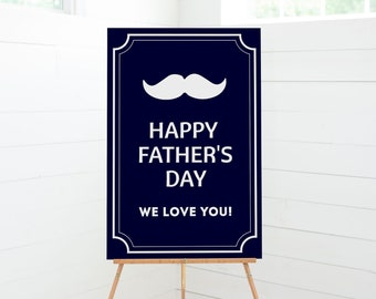 Aangepast welkomstbord voor Vaderdag: afdrukbaar decor (digitale download)