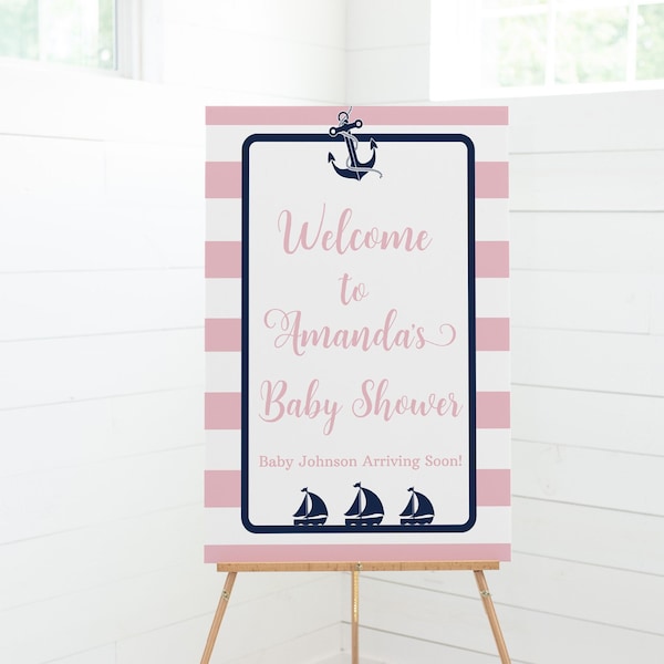 Nautical Girl Baby Shower - Etsy