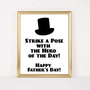 Father&#39;s Day Printable Sign, Father&#39;s Day Photo Booth Sign, Father&#39;s Day Decorations, Father&#39;s Day Ideas, Happy Father&#39;s Day