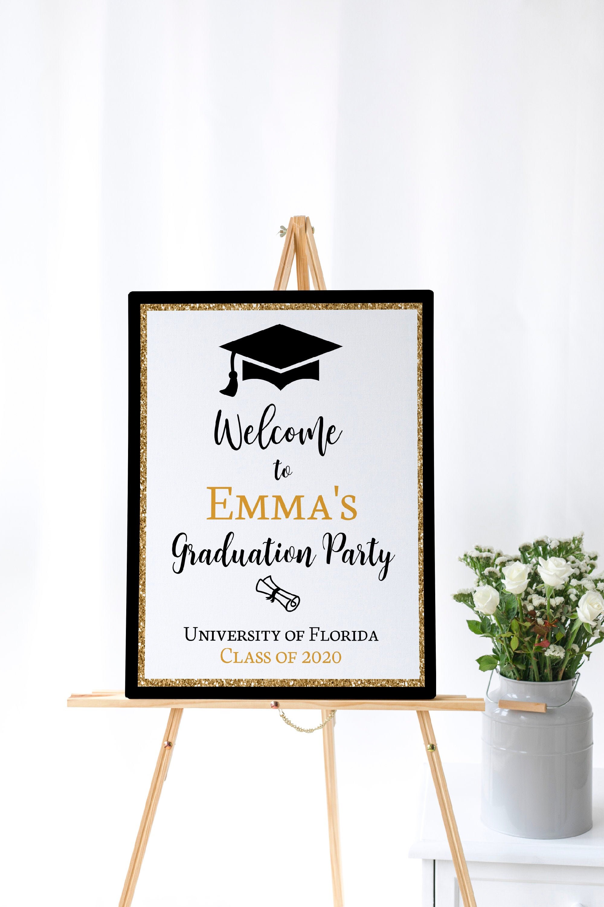 Graduation Welcome Sign Template Congrats&rsquo;s Grad Sign | Etsy
