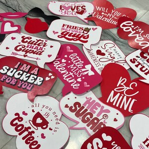 Funny Valentine's Day Photo Booth Props: Galentine's Party Decor (PDF) image 2
