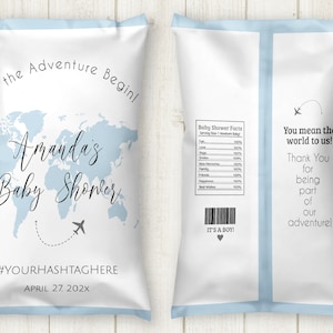 Modèle imprimable de sac à puces, sac à puces carte du monde avec couleur de carte modifiable, cadeaux à thème voyage, sac à puces carte du monde personnalisé, TT1