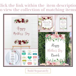Happy Mother's Day Sign Printable Mother's Day - Etsy