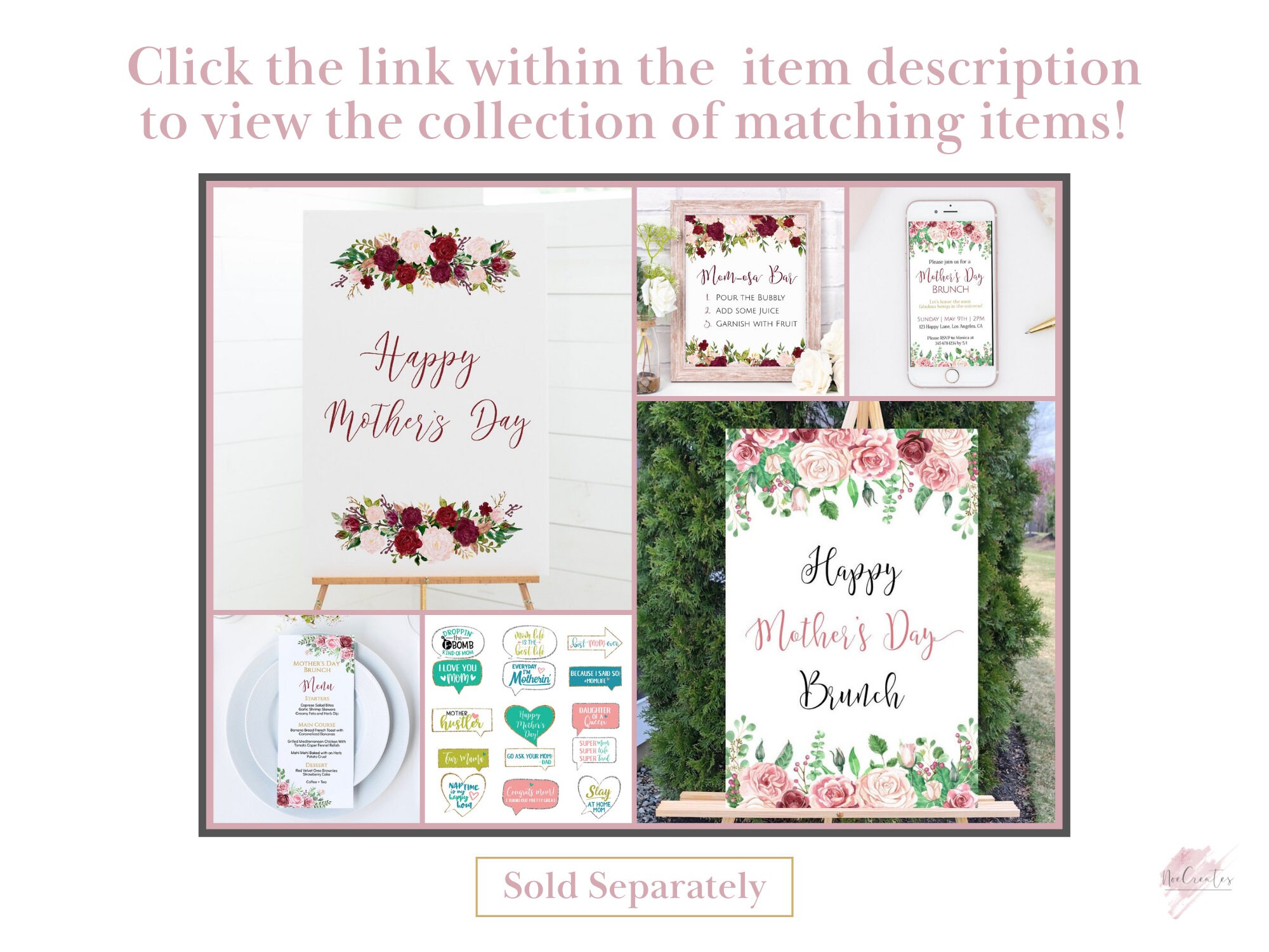 Happy Mother's Day Sign Printable Mother's Day - Etsy
