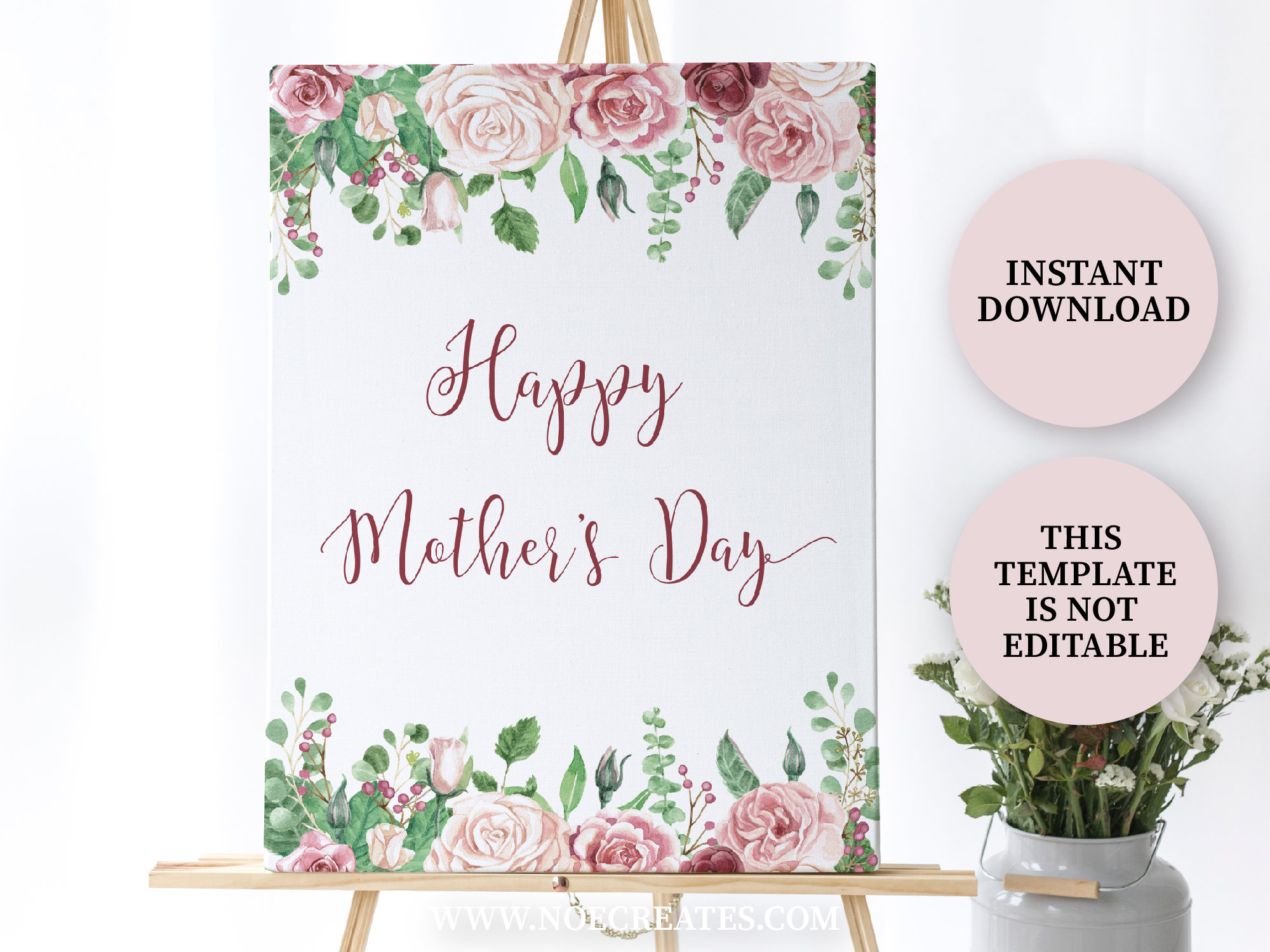 Happy Mother's Day Sign Printable Mother's Day - Etsy