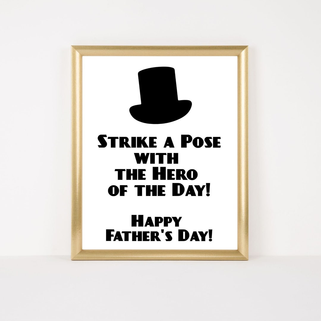Father's Day Printable Sign, Father's Day Photo Booth Sign, Father's ...