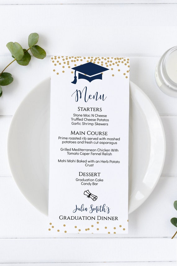 graduation-party-menu-template-editable-graduation-menu-etsy