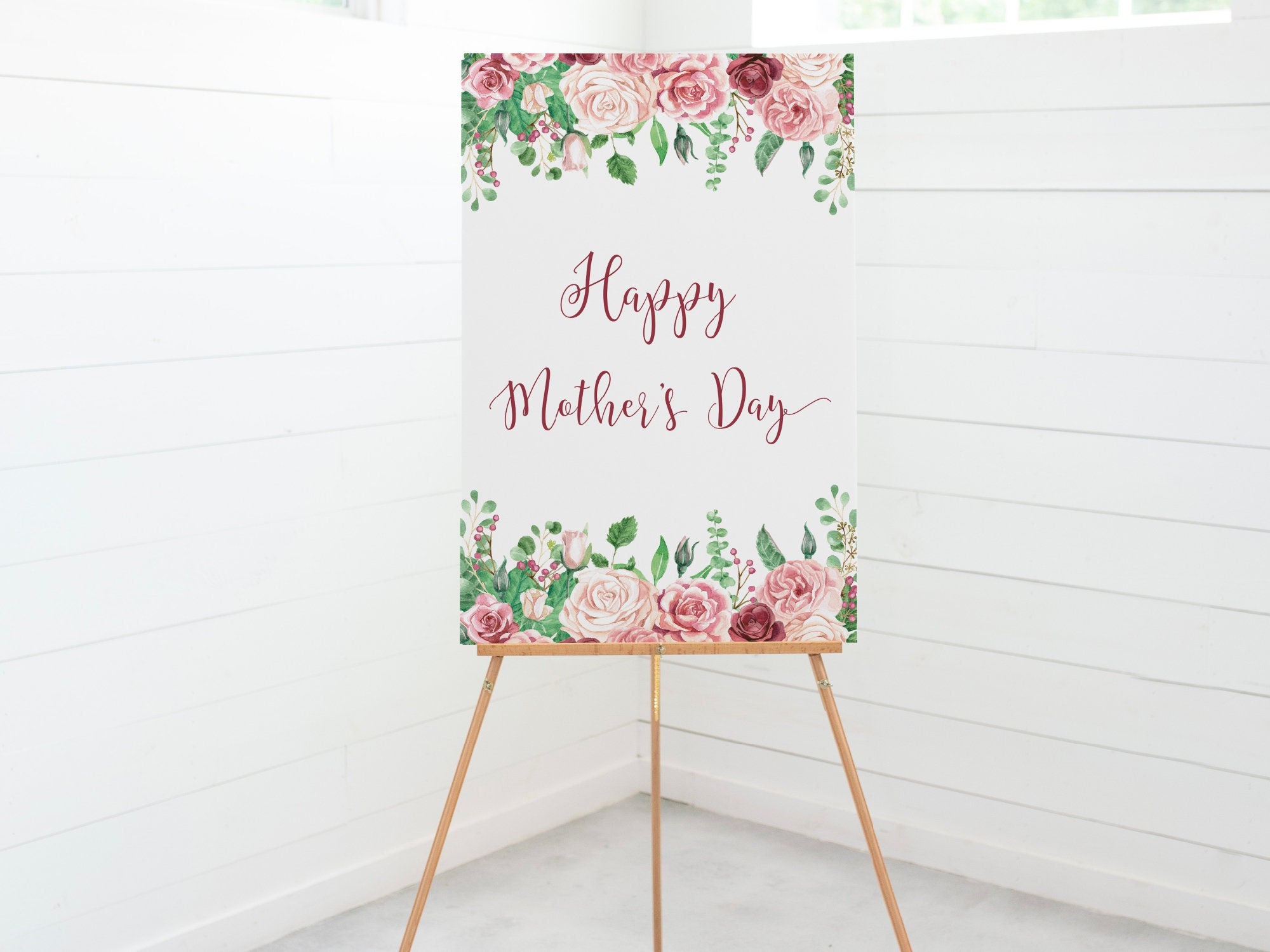Happy Mother's Day Sign Printable Mother's Day - Etsy