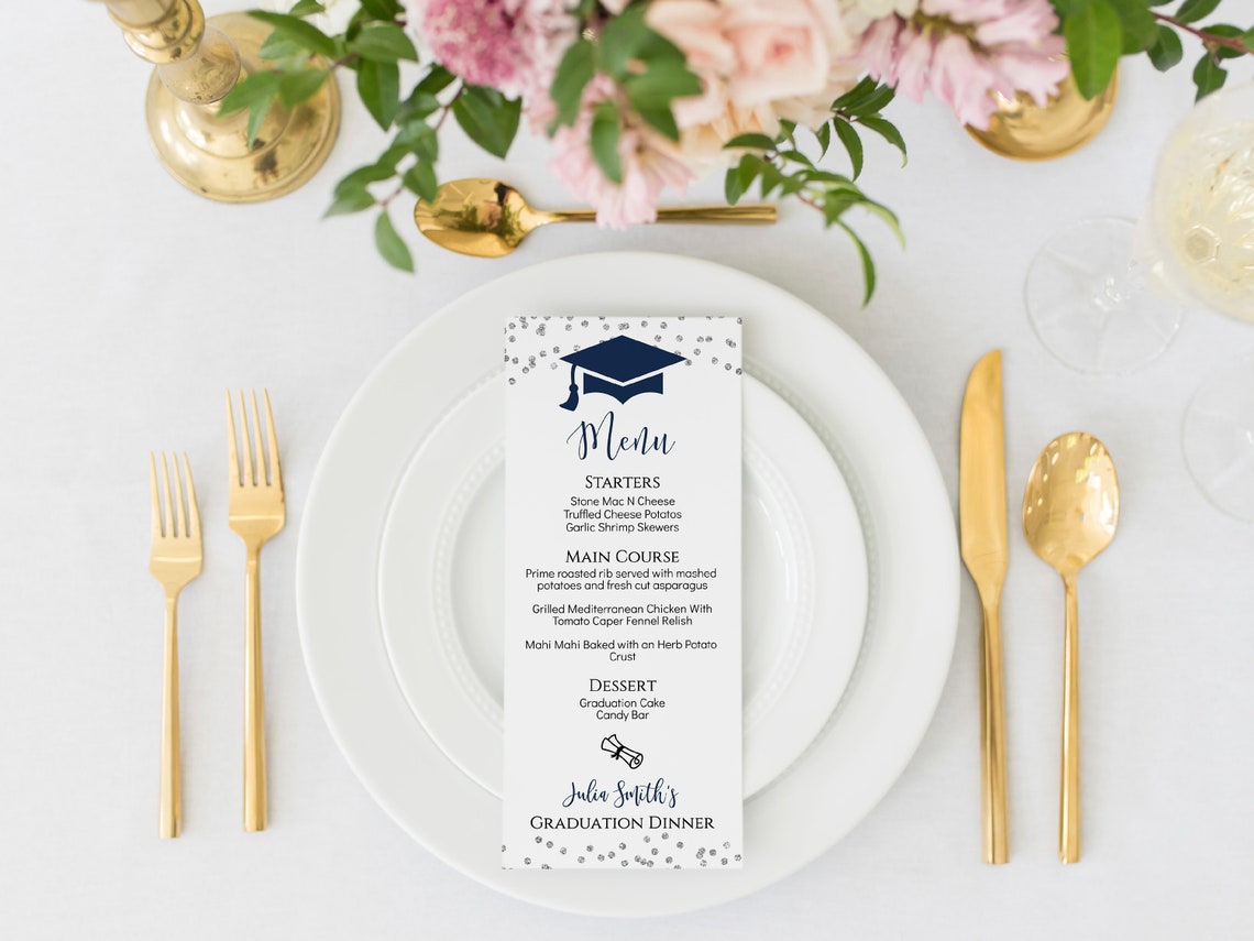 graduation-party-menu-template-with-a-silver-border-editable-etsy-espa-a