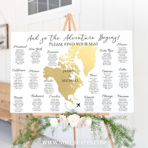 Bruiloft zitplaatsen grafiek van de Verenigde Staten, Noord-Amerika continent zitplaatsen grafiek teken, bestemming bruiloft, Noord-Amerika kaart zitplaatsen grafiek, TT1