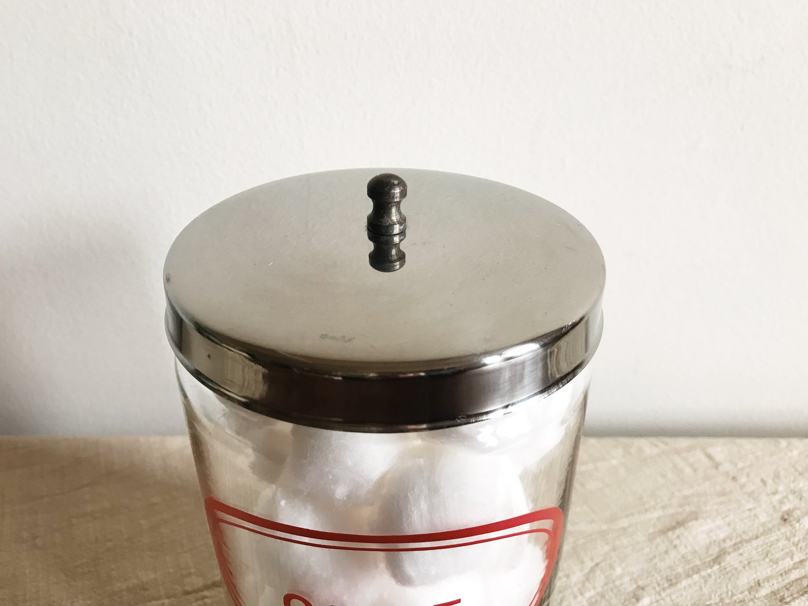 Vintage Pyrex Canister . Vintage Gauze Jar . Lidded Medical Etsy