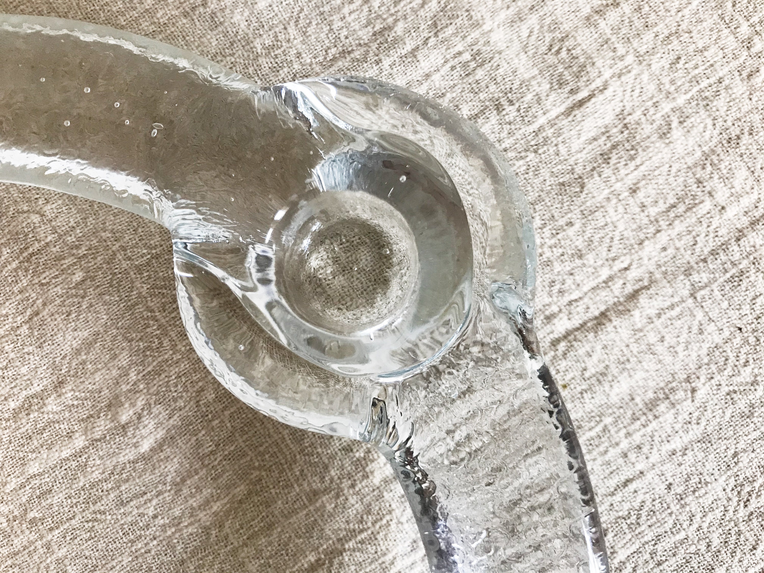 Glass Candle Ring . Swedish Candle Holder . Handblown Candle Etsy
