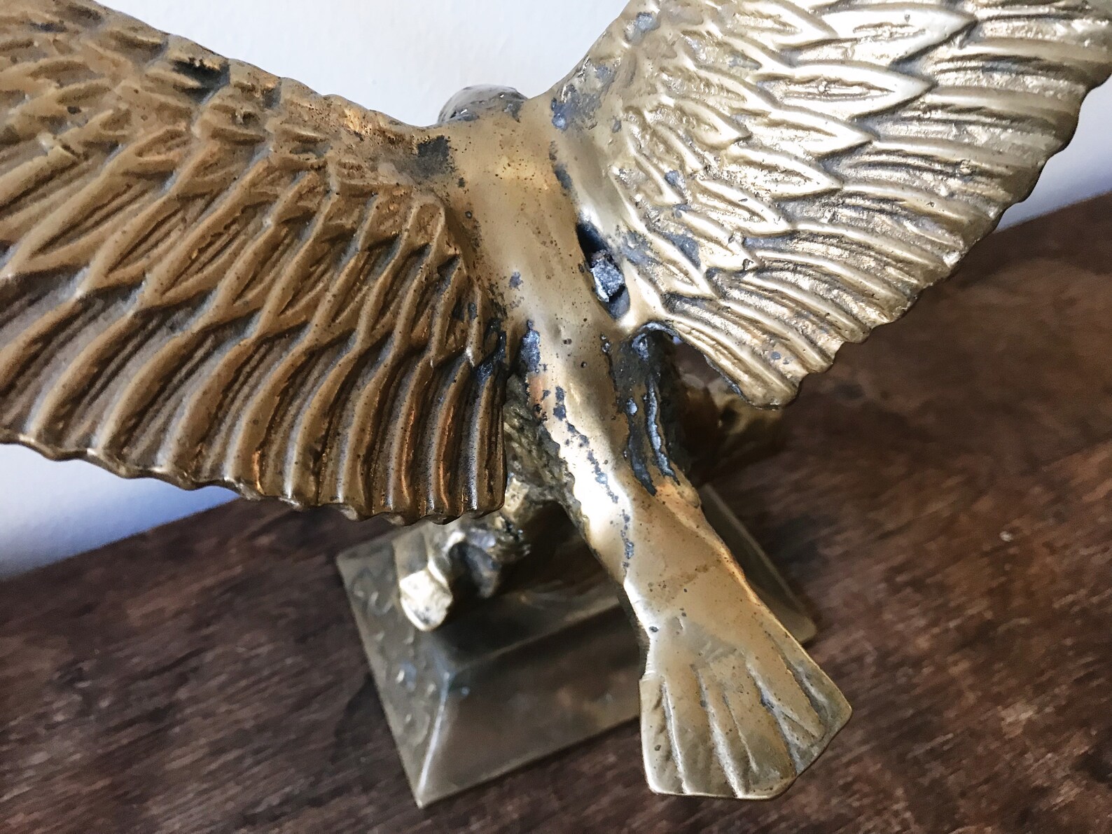 Large Brass Eagle . Vintage Brass Eagle . Flying Brass Eagle Etsy