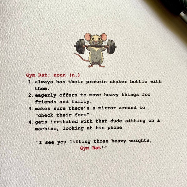 Gym Rat Etsy