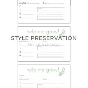 Printable Plant Labels, Printable Plant Tags With Plant Care ...