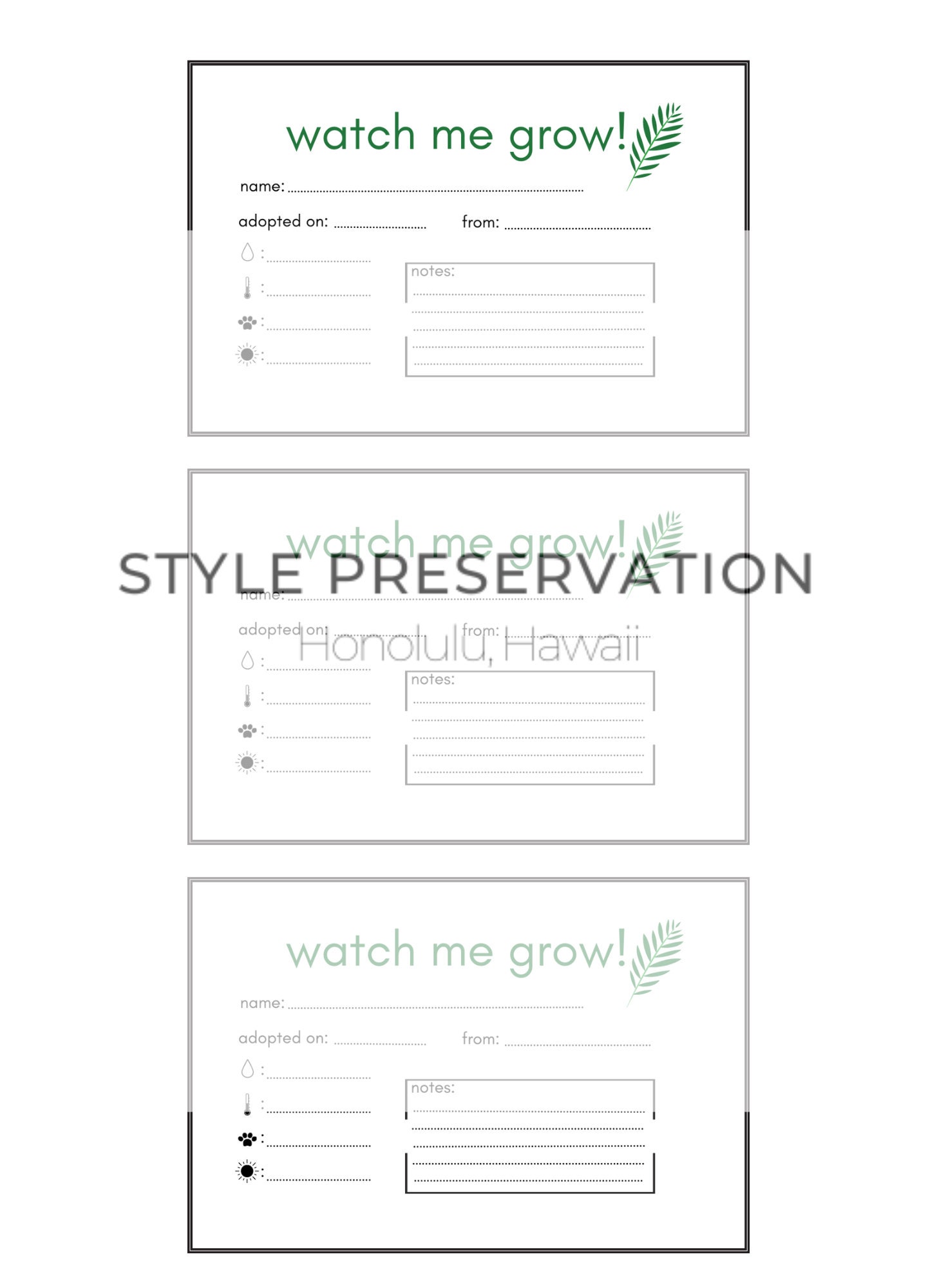 Printable Plant Labels, Printable Plant Tags With Plant Care ...