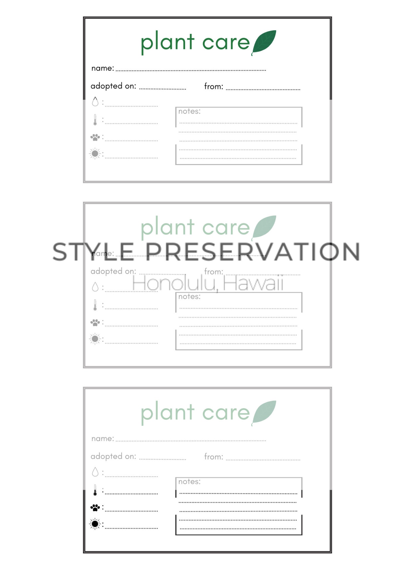 Printable Plant Labels, Printable Plant Tags With Plant Care ...
