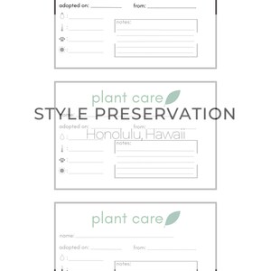 Printable Plant Labels, Printable Plant Tags With Plant Care ...