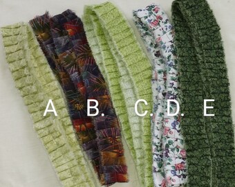 Multi Colored Ruffles Lace Fabric Ruffles - Multi-colored - Etsy