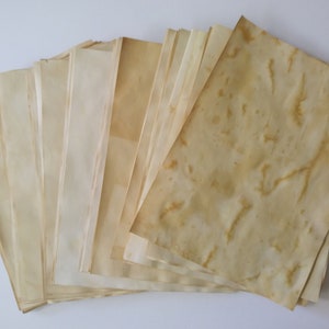 Tea dyed paper or Cardstock