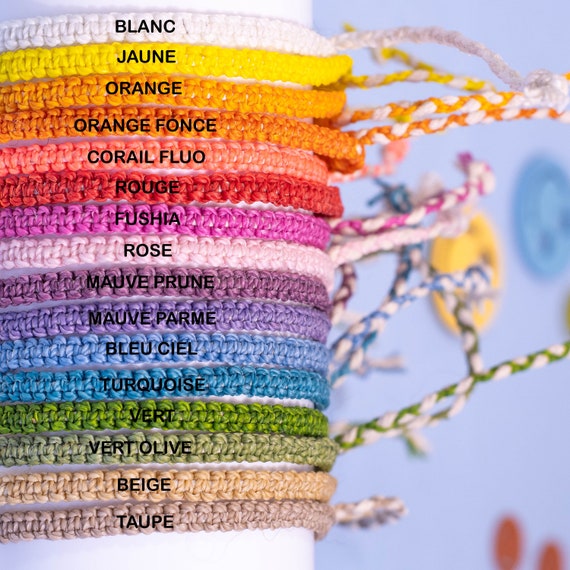 Adjustable Unisex Twisted Macrame Bracelet, Friendship Bracelet
