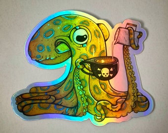 Adesivo Holográfico Luna Latte - Série Octobarista - Adesivo Polvo