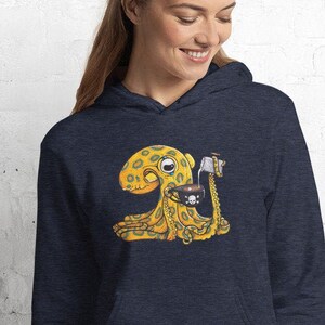 Latte Luna Unisex Blue-Ringed Octopus hoodie