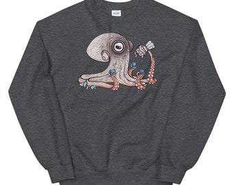 Quad Shot Quinn, The Gloomy Octopus Sweatshirt