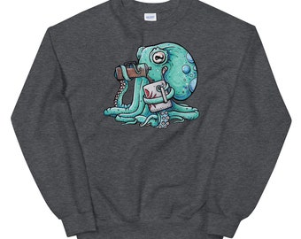 French Press Freddie, The Common Octopus Sweatshirt