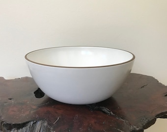 Heath Ceramics Serving Bowl “Opaque White” 8” Minimalist Organic Salad Bowl Centerpiece