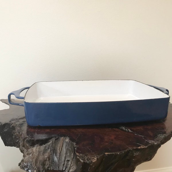 Dansk Kobenstyle Baker Casserole Blue Enamelware 10.75” Dansk France IHQ By CaliforniaDreamin4Me