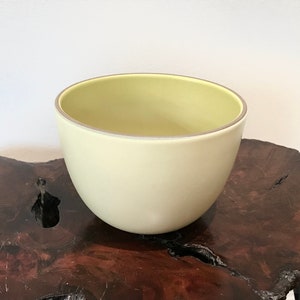 Heath Ceramics Serving Bowl Yellow Ochre Two Tone Seasonal Free Shipping By CaliforniaDreamin4Me