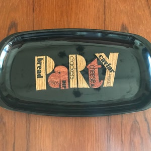 Vintage Couroc “Party” Tray 12.5” Small Couroc Tray By CaliforniaDreamin4Me