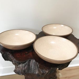 3 Vintage Heath “Sandalwood” Coupe Soup Bowls 6.5” By CaliforniaDreamin4Me