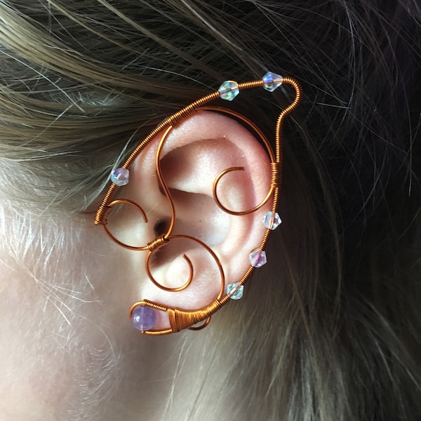 Elf Ear Wraps “Swirls” pair (multiple colors)
