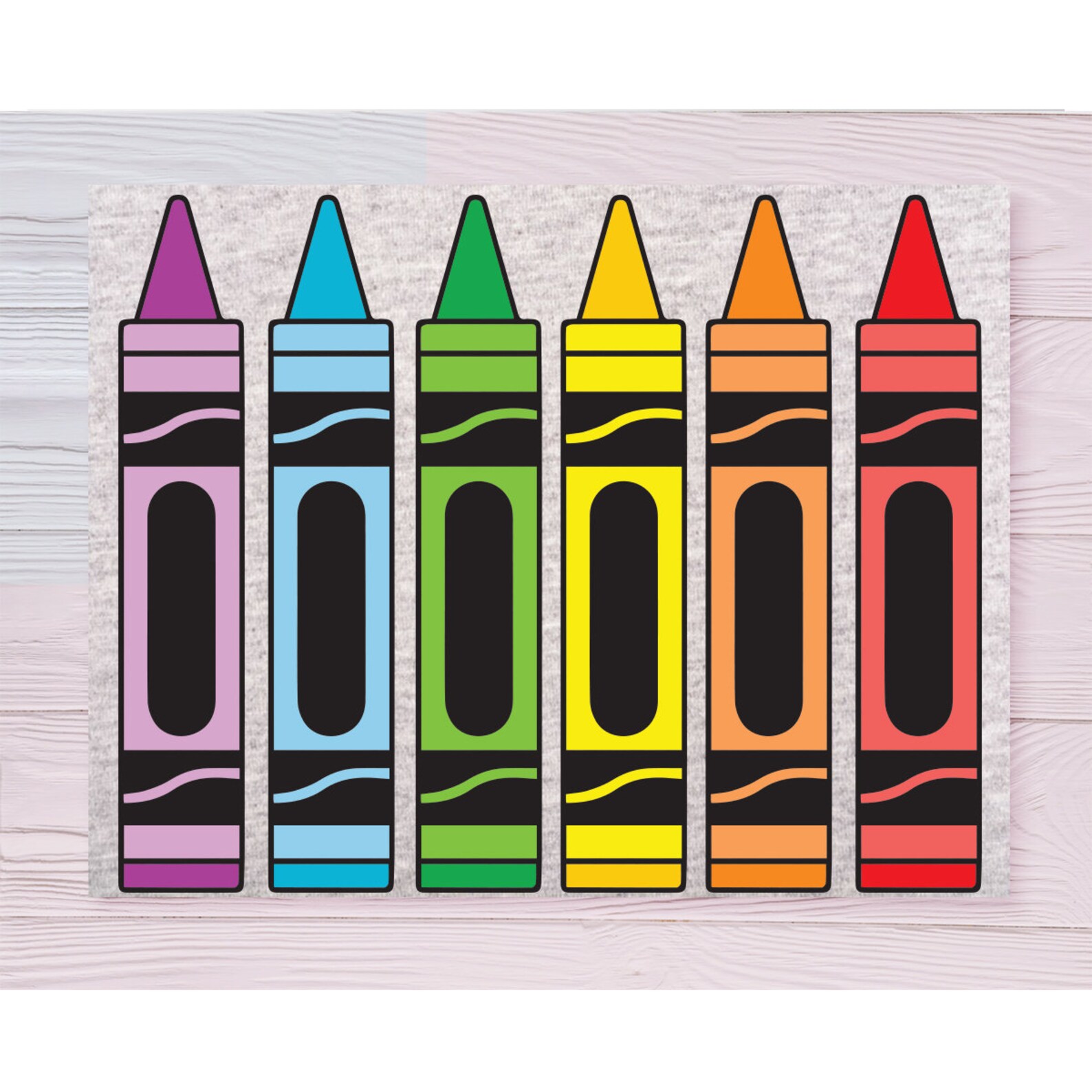 Crayon Svg Crayons Set Svg Crayon Clipart Kids Svg Teacher Etsy Hong Kong