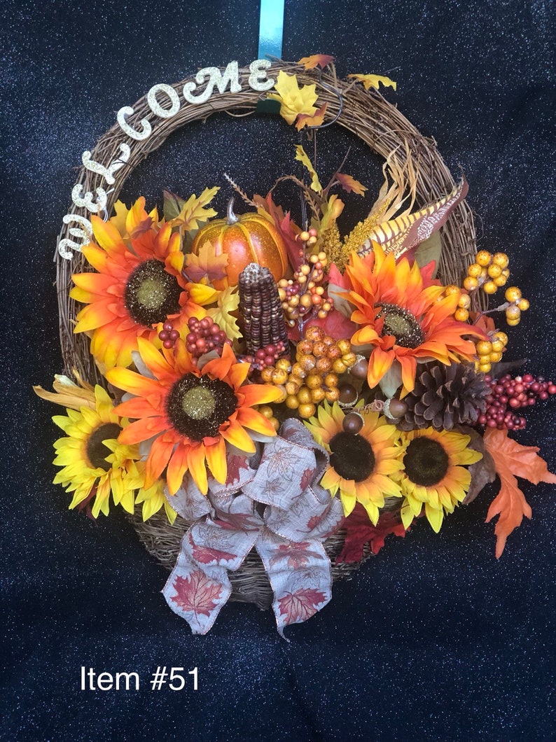 WelcomeFloral Fall Hanging Decor