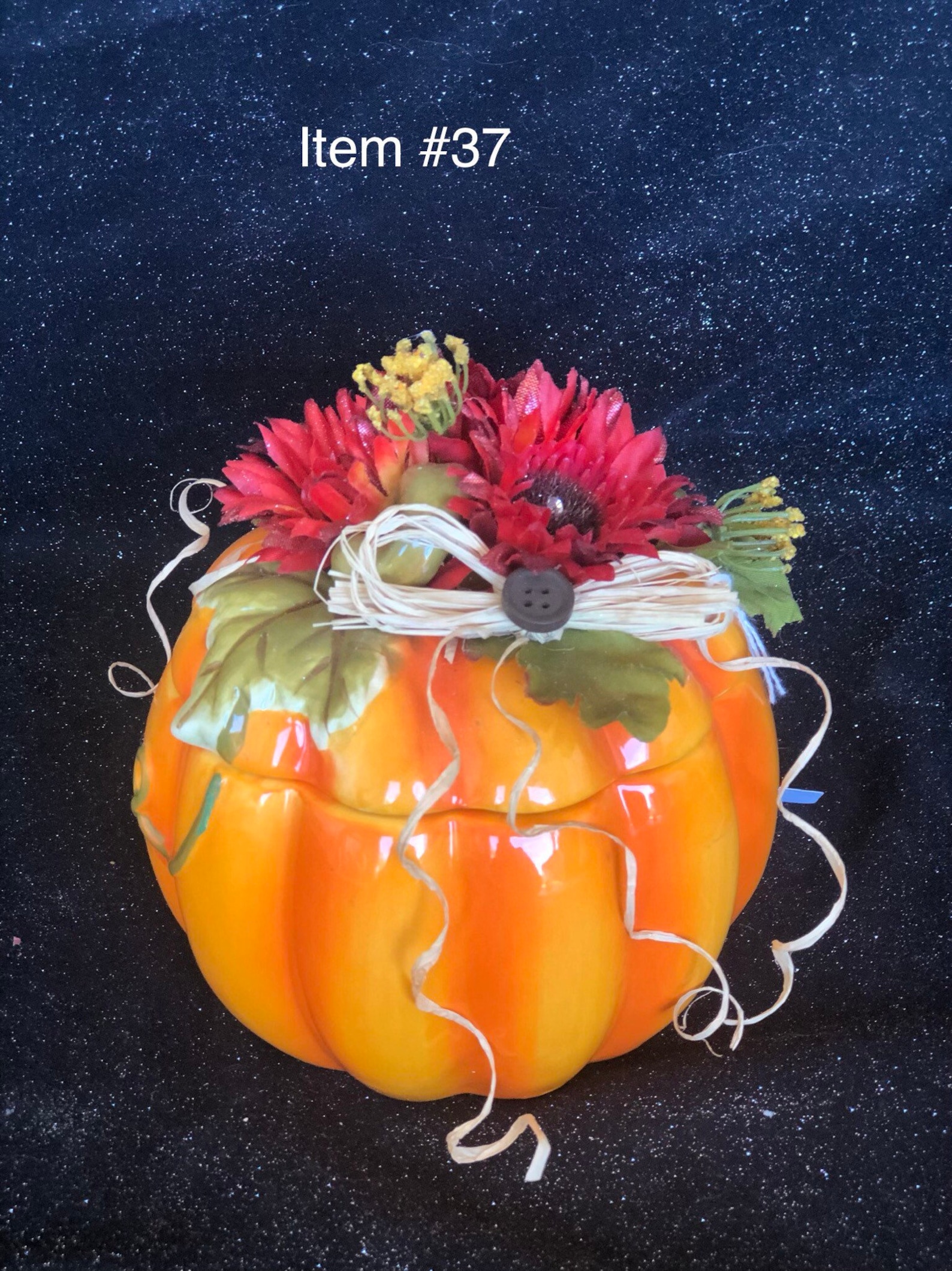 Glass Pumpkin Candy Dish Etsy