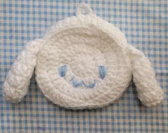 Handmade Cinnamoroll Crochet Coin Pouch – Kawaii Sanrio Card Holder