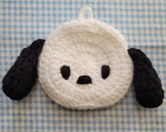 Handmade Pochacco Crochet Coin Purse – Kawaii Sanrio Inspired Wallet