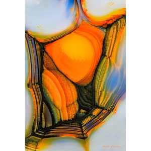 Agate Mineral Photography Artwork Abstract, Canvas and Metal Print Wall Art, Nature Photo, Agate Wall Decor, Agate Print