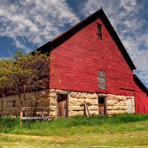 Barn Midwest Farm Photo, Home Decor, Canvas and Metal Print Wall Art, Rural Photography, Country Print
